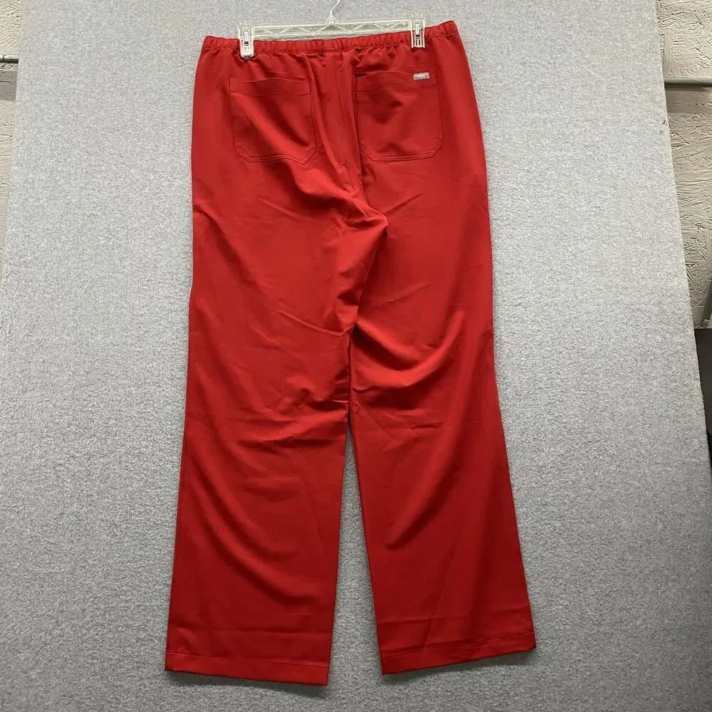 FIGS Men's Pisco 2XL tall Basic Straight Leg Structured Fit Scrub Pants RED NWT